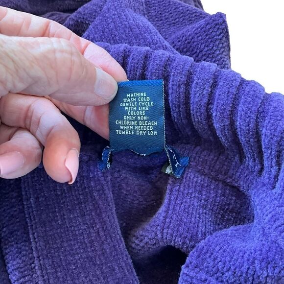 KAREN Scott Pullover Sweater Size S Purple Wide rib pattern - Picture 14 of 15